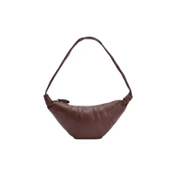 Lemaire Croissant Series Leather Croissant Bag Crossbody Bag Shoulder Bag Medium Size Unisex Roasted Mountain Walnut