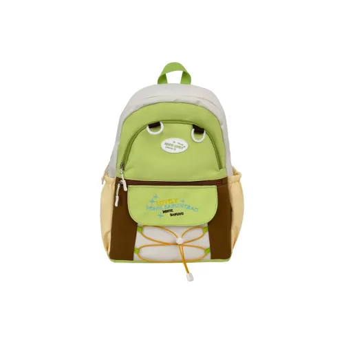 NOMK Nylon Backpack Regular Unisex Green/Black/Yellow/Blue
