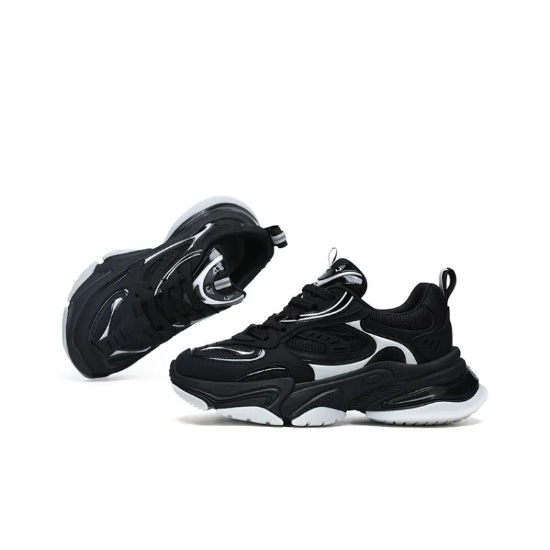 U7 Low-Top Chunky Sneakers Men's Black-3