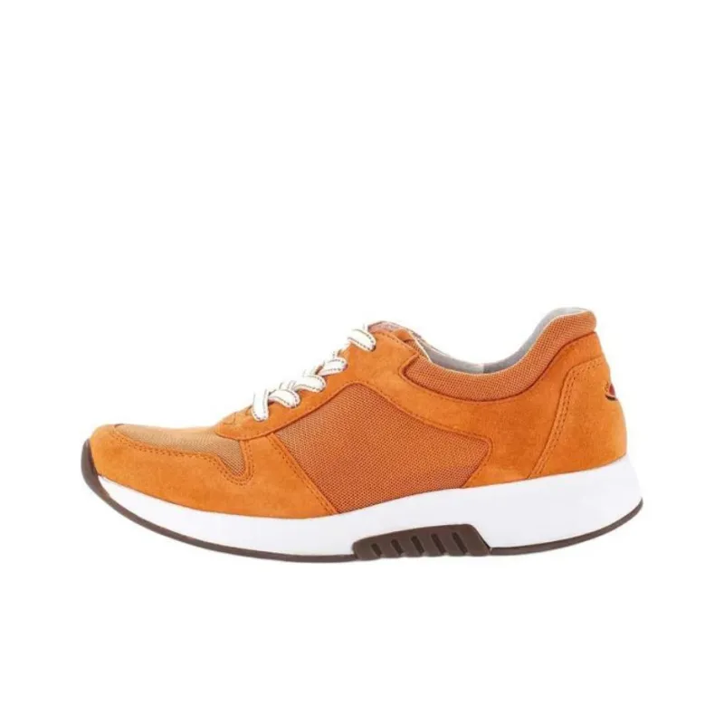 Gabor Rollingsoft Low Top Casual Shoes Women's Orange-0