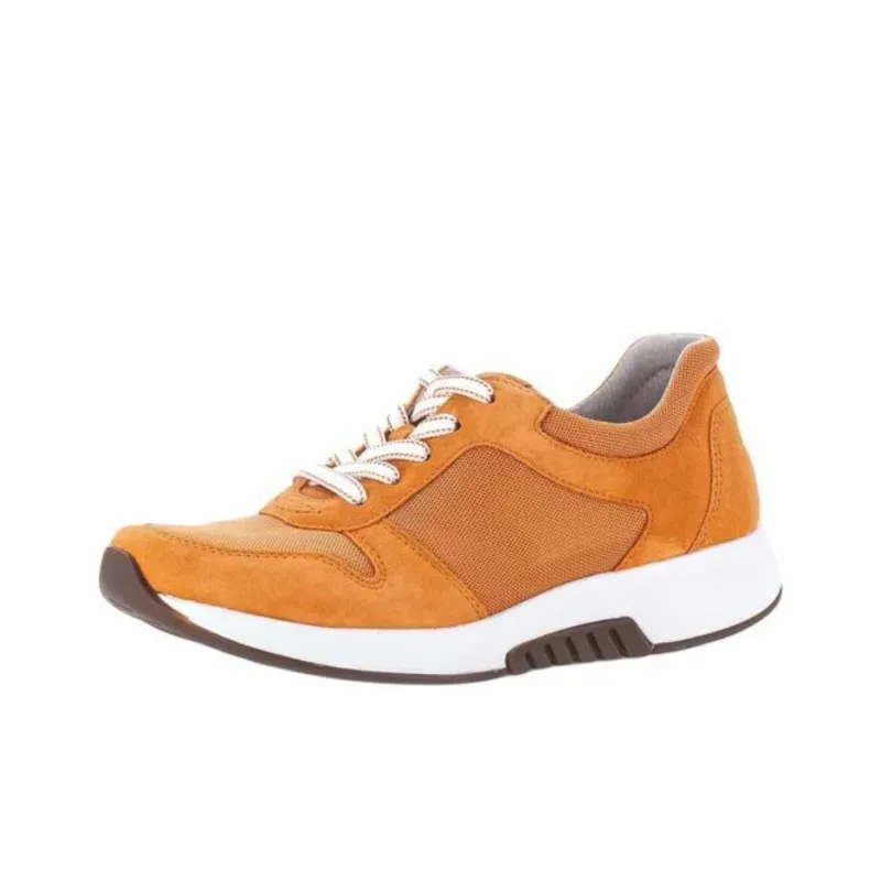 Gabor Rollingsoft Low Top Casual Shoes Women's Orange-1