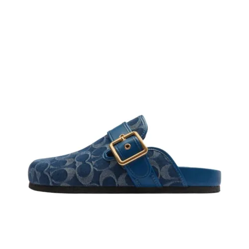 COACH Ashton Closed Toe Slippers Women's Blue