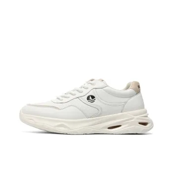 NAVIGARE Small Sailboats Lightweight Height Increasing Low-Top Casual Shoes Men's White Apricot