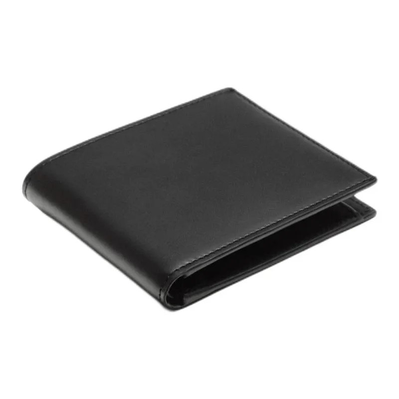 ZARA Cow Leather Wallet Men's Black-1