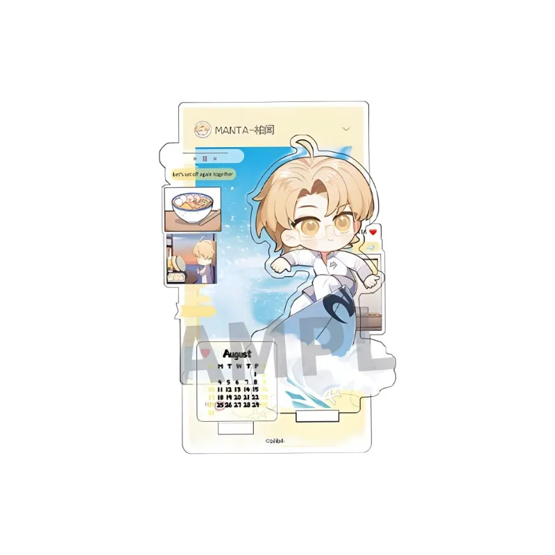 Gu Niang Anime Cat Ear MANTA Travel Journal Collection Xu Wang'an Jiang Ke Bai Wen Ji Shao Yi Acrylic Stands-5