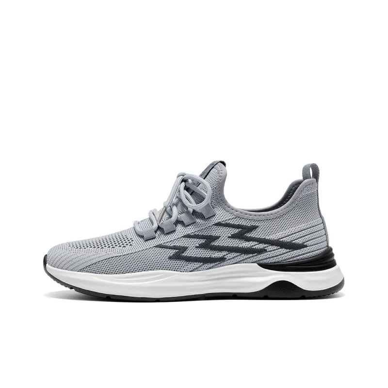 Spider King Anti Slip Wear Resistant Low Top Running Shoes Men's Black-5