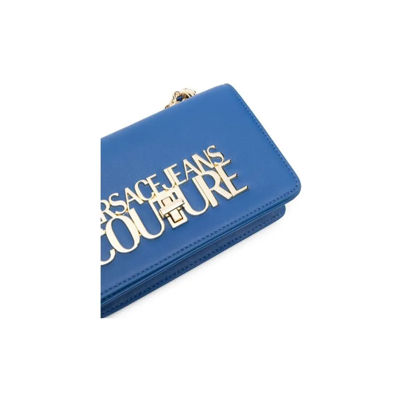 VERSACE JEANS COUTURE Polyurethane Shoulder Bag Crossbody Bag Women's Blue-3