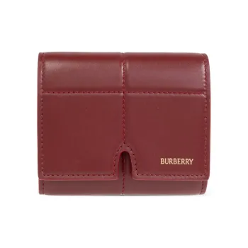 Burberry Snip Logo stamp Leather Wallet