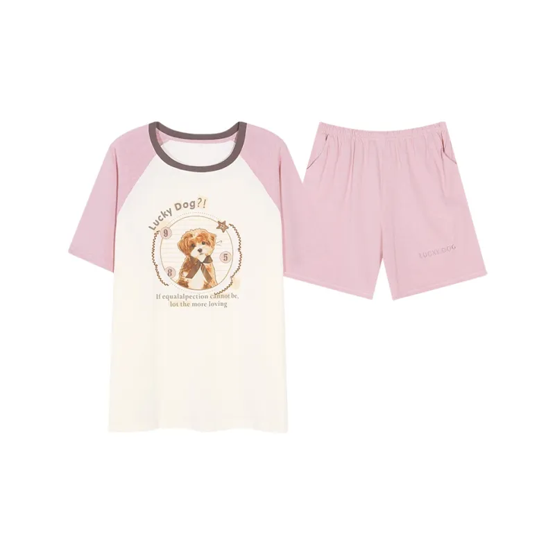 WANANNI Pajama Set Women's Purple Pink-0