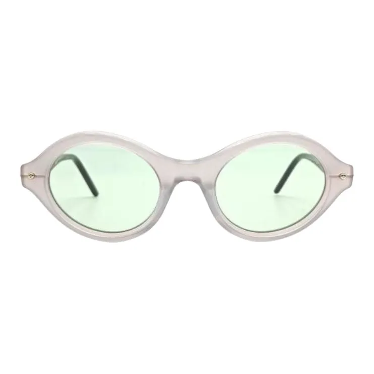 KUBORAUM Acetate Irregular Shape Sunglasses Women's Gray-1