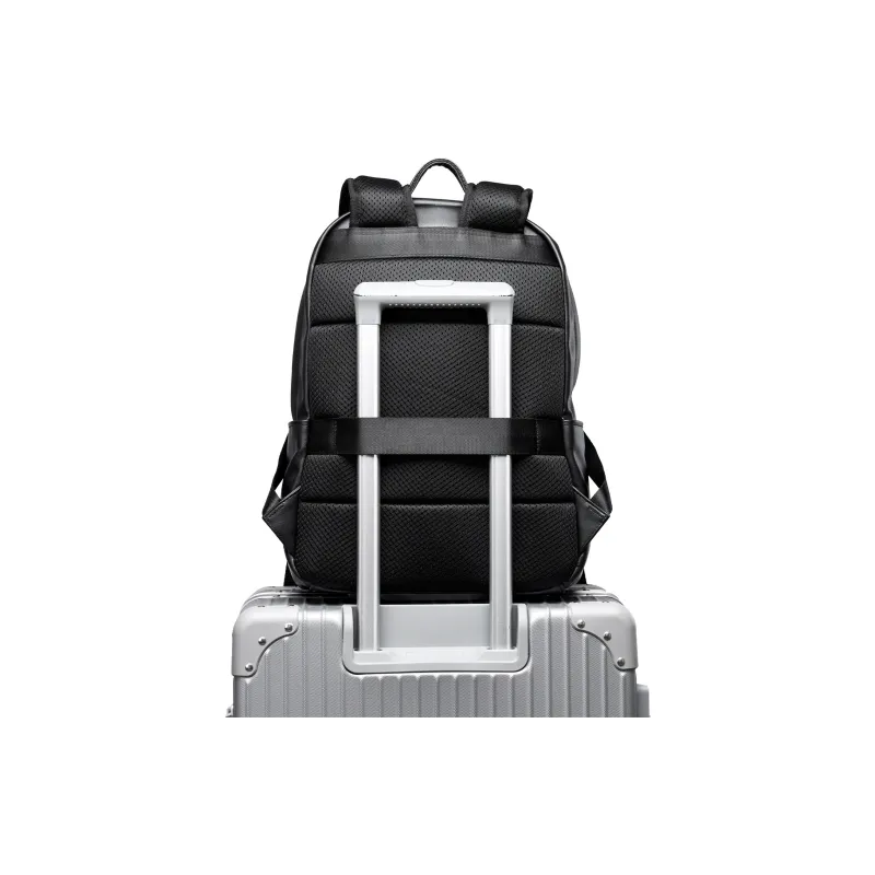MOYYI PVC Backpack Unisex Black-3