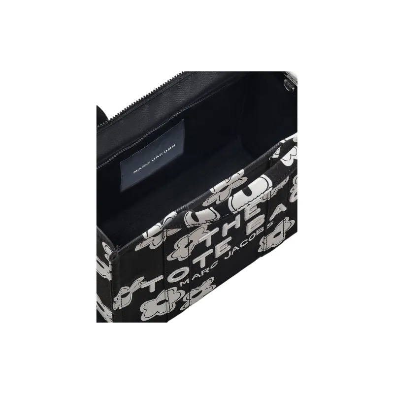 MARC JACOBS The Medium Tote Daisy Black White-4