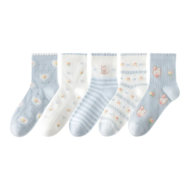 Caramella Mid-Calf Socks Women's 5 Pack-28