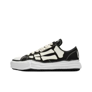 Maison Mihara Yasuhiro x AMIRI Skel Top Low Top Canvas Shoes Men's Black