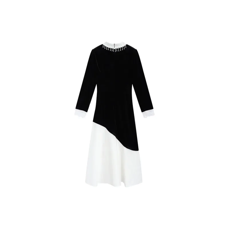 ETSE Long-Sleeved Dresses Women's Black-1