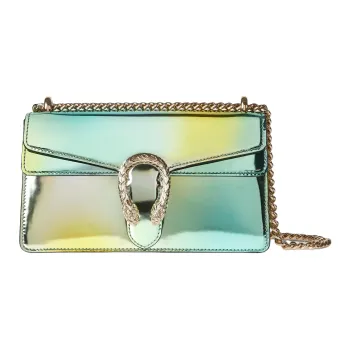 GUCCI Dionysus Leather Shoulder Bag Regular Women's Green