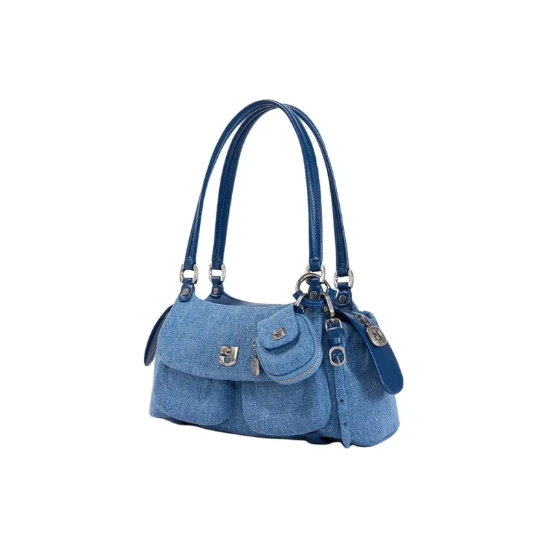 KUNOGIGI Fabric Shoulder Bag, Handbag, Shoulder Bag Women's Denim-5