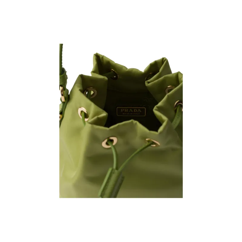 PRADA Re-EditionRe-Nylon Polyamide Bucket Bags Shoulder Bag Crossbody Bag Handbag Mini Women's Light Green-4
