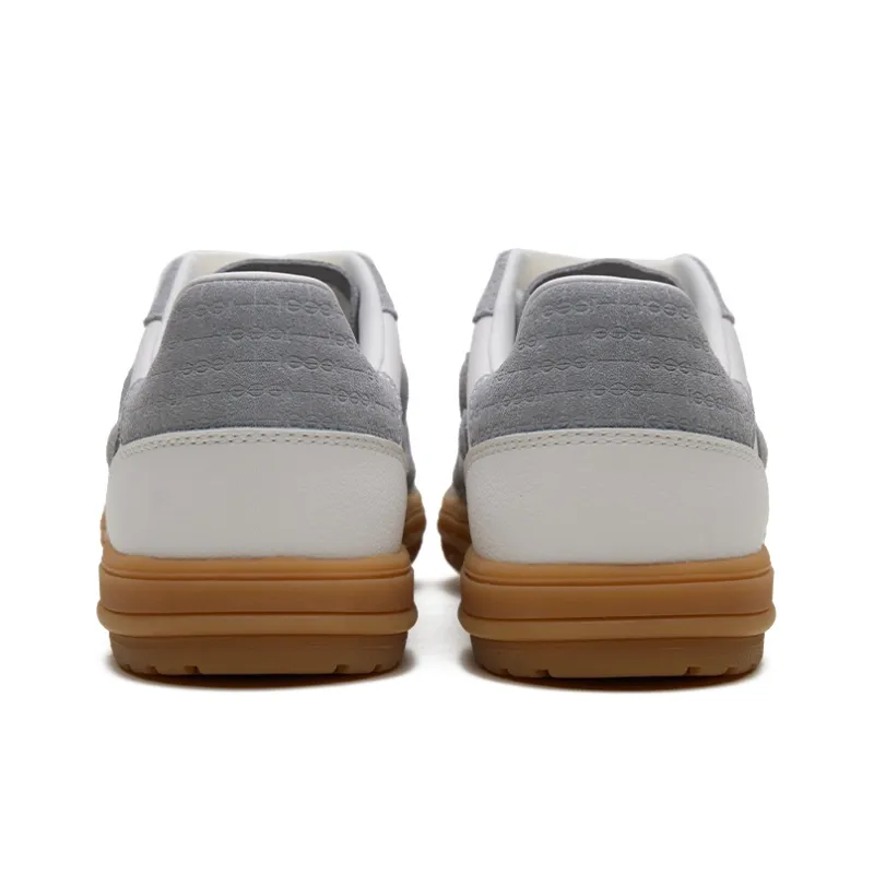 SHOOT BRAND Recast Collection Lightweight Wear Resistant Height Increasing Low Top Skateboard Shoes Unisex Gray White-3
