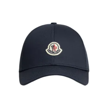 Moncler Logo Patch Curved Peak Baseball Cap
