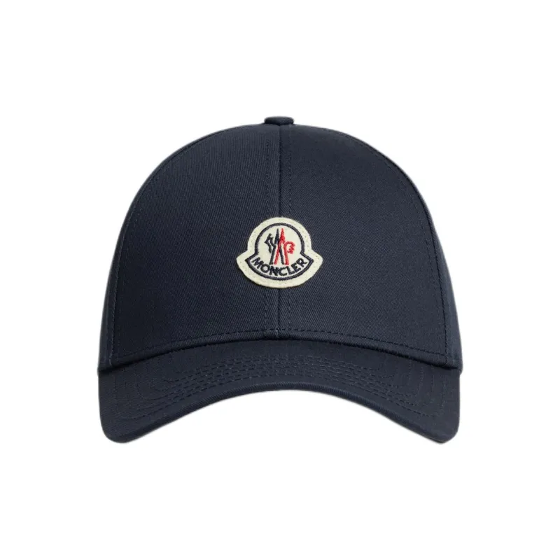 Moncler Logo Patch Curved Peak Baseball Cap-0