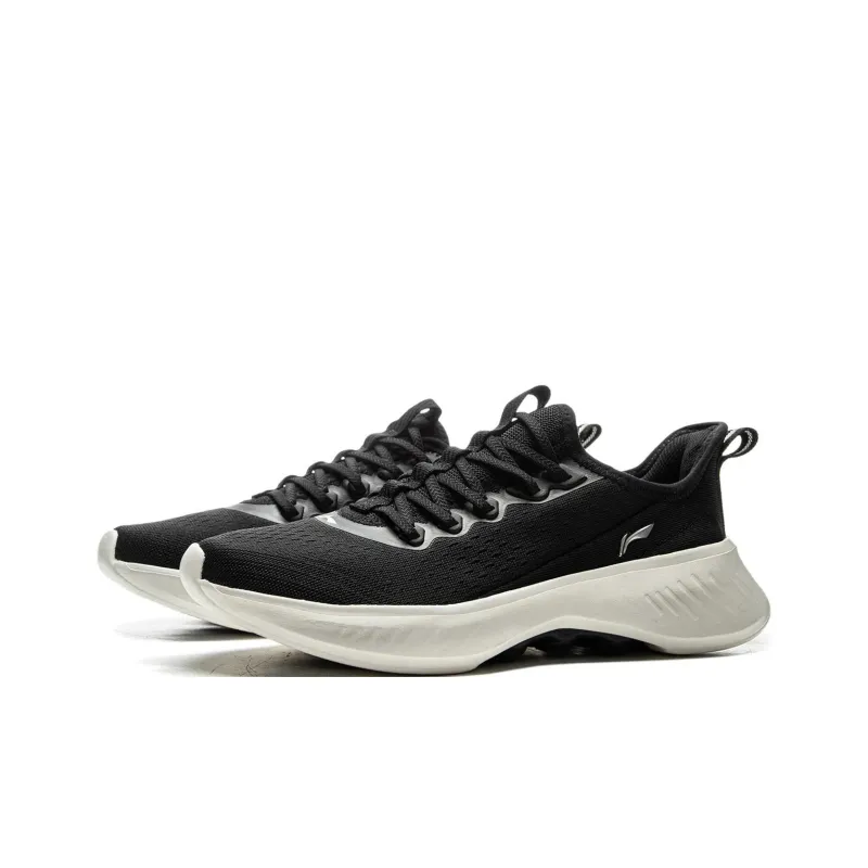 LiNing Anti-Slip Wear-Resistant Breathable Supportive Lightweight Rebound Low-Top Casual Shoes Women's Black-2