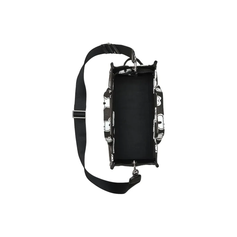 MARC JACOBS The Medium Tote Daisy Black White-3