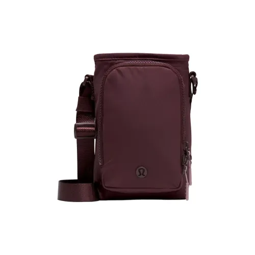 Lululemon Nylon Shoulder Bag Crossbody Bag Regular Women's Deep Red