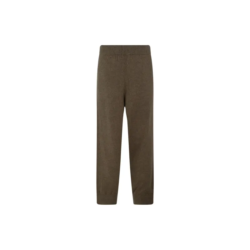 EXTREME CASHMEREX Knitted Sports Pants Men's Brown-1