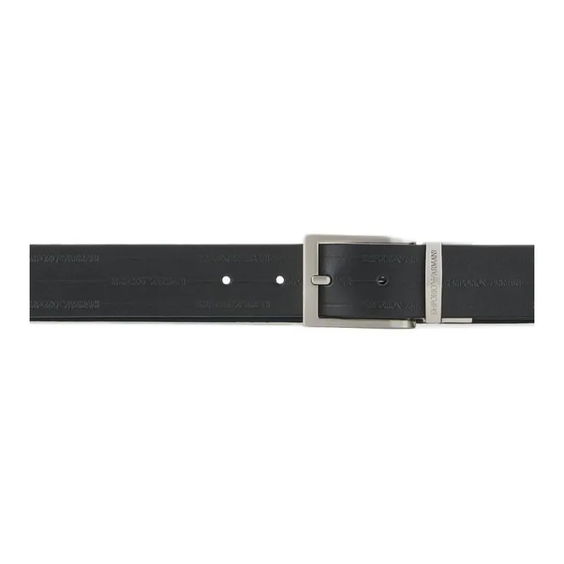 EMPORIO ARMANI Reversible Leather Belt With Embossed Logo-2