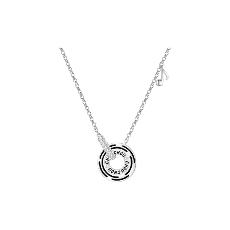 CHOW TAI SENG S925 Silver Necklaces Unisex-4