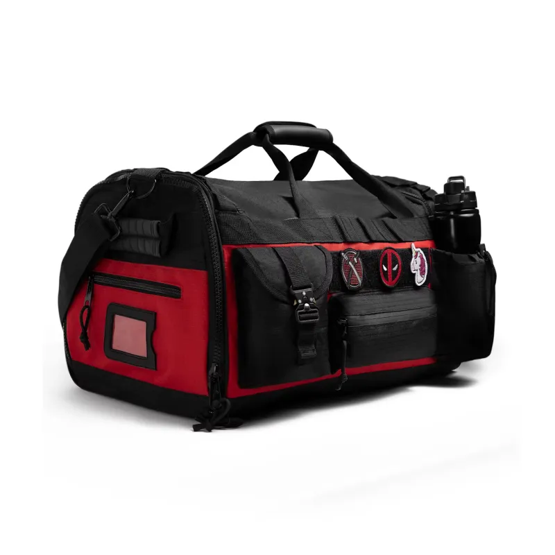 HAYABUSA Marvel Collaboration Hero Collection Breathable Mesh Fabric Crossbody Bag Handbag Gym Bag Men's Punisher Black-6