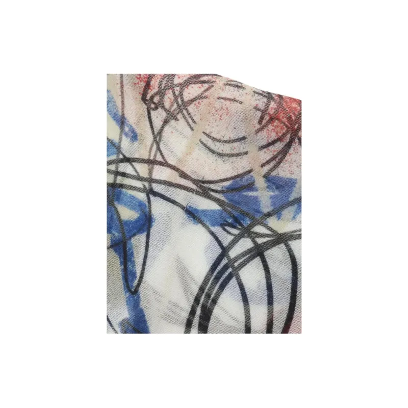 CHANEL Cashmere Cashmere Blend Shawls Women's White-1