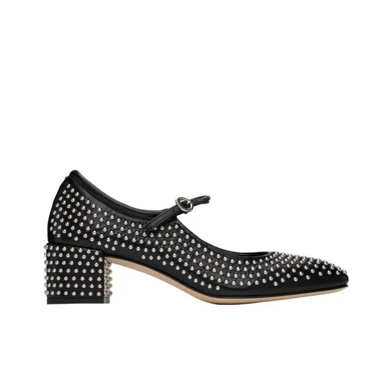 Aeyde Aline Block Heel High Heels 4.5cm Women's Black-1