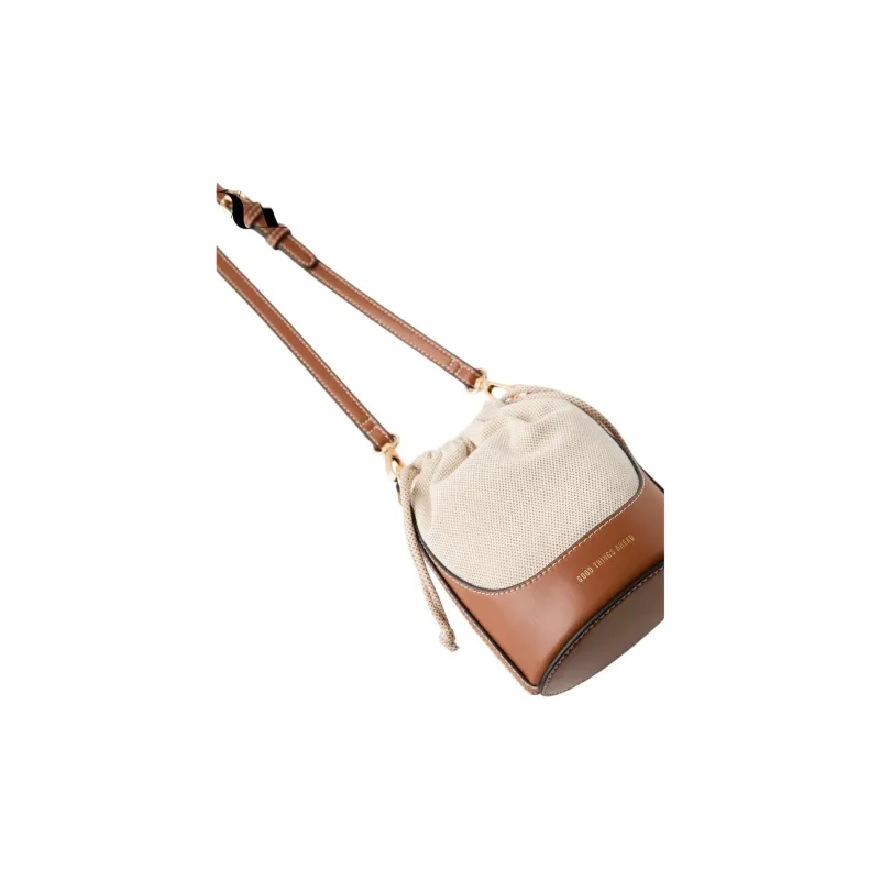 ZARA Cotton Shoulder Bag, Crossbody Bag Kids' Brown-4