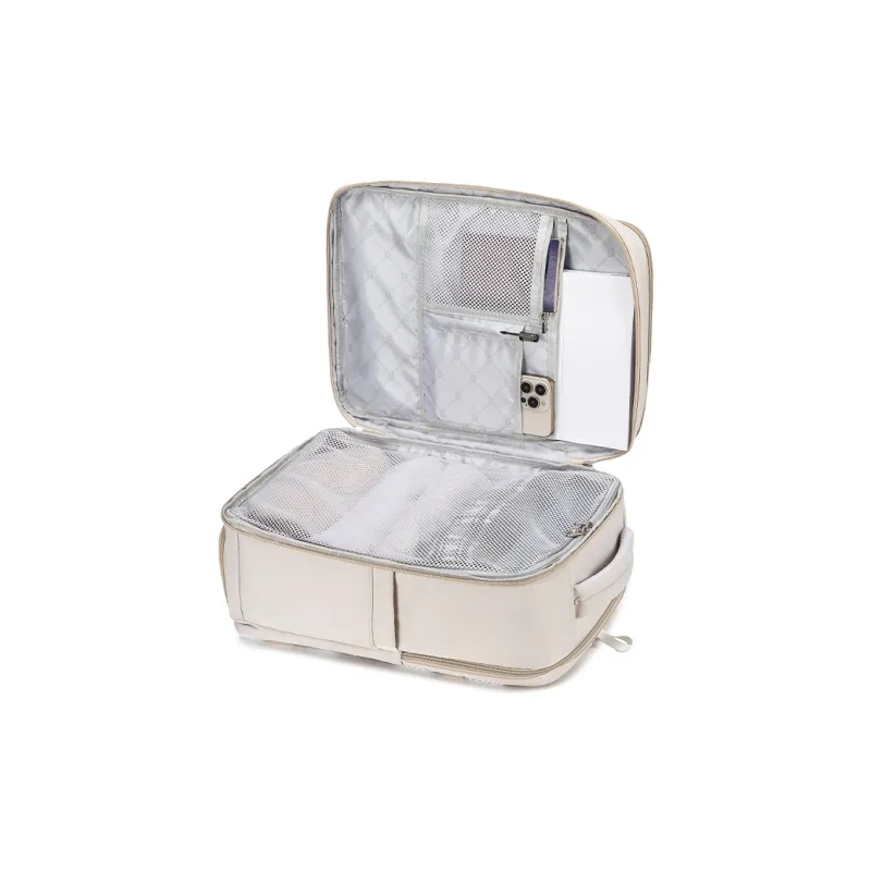 HLA Polyester Backpack Tubas Unisex White/Black/Mint Green-8