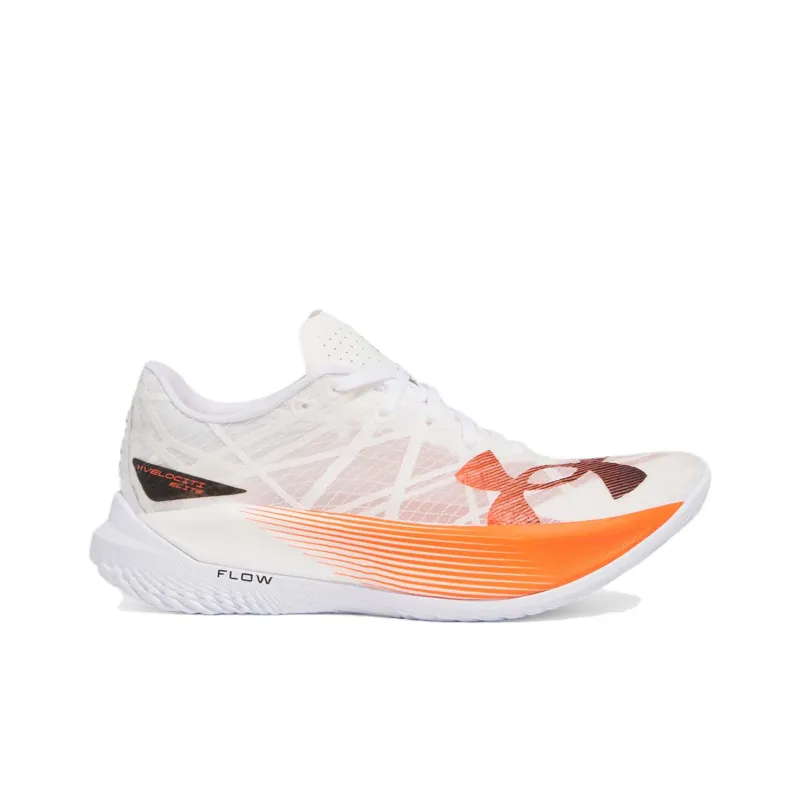 Under Armour Velociti Elite 2 Cushioning, Wear Resistant Low Top Running Shoes Unisex White Red-1