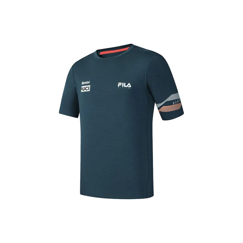 FILA CYCLING T Shirt Men's Reef Blue-1