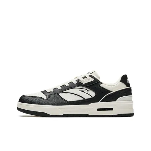 Anta Lieyan1.0 Anti Slip And Wear Resistant Coverage Low Top Skateboard Shoes Men's White Black