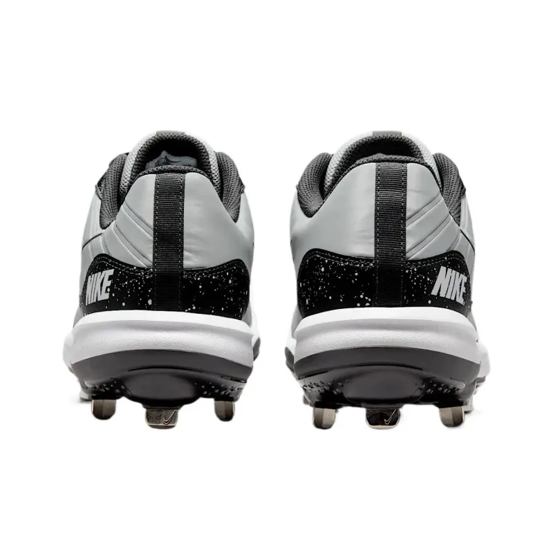 Nike Alpha Huarache Varsity 4 Low Wolf Grey White Dark Smoke Grey-4