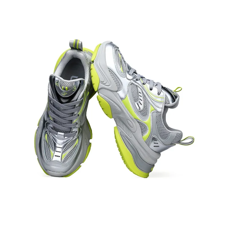 U7 Low-Top Chunky Sneakers Men's Gray Yellow-2