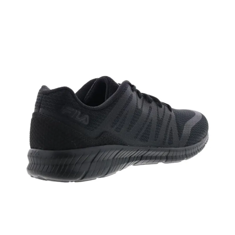 FILA Memory Fantom 5 Slip-Resistant Breathable Low-Top Casual Running Shoes Men's Black-4