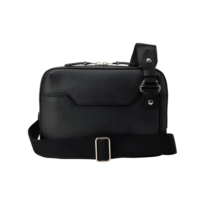 Dunhill Grained Calfskin Clutch Men's Black-4