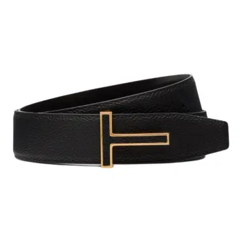 TOM FORD Logo buckle Leather Belt