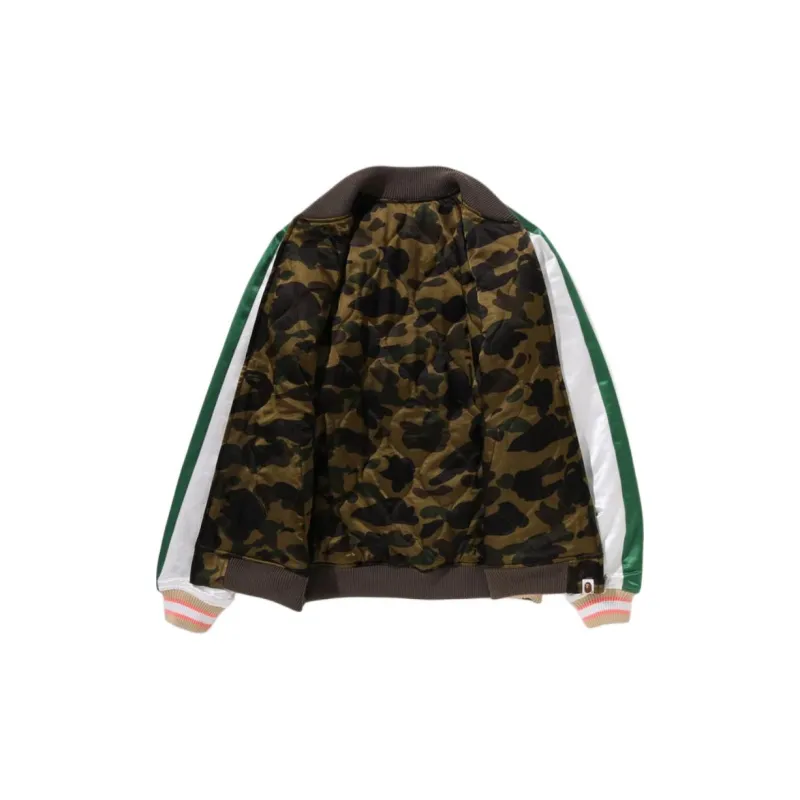 Bape Japanese Peony Embroidery Reversible Souvenir Jacket-4