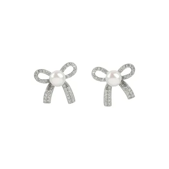 FREE ELF Pearl Stud Earrings Women's