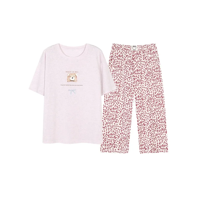 WANANNI Pajama Set Women's Purple Pink-0