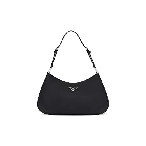 PRADA Leather Shoulder Bag, Handbag, Shoulder Bag Women's Black