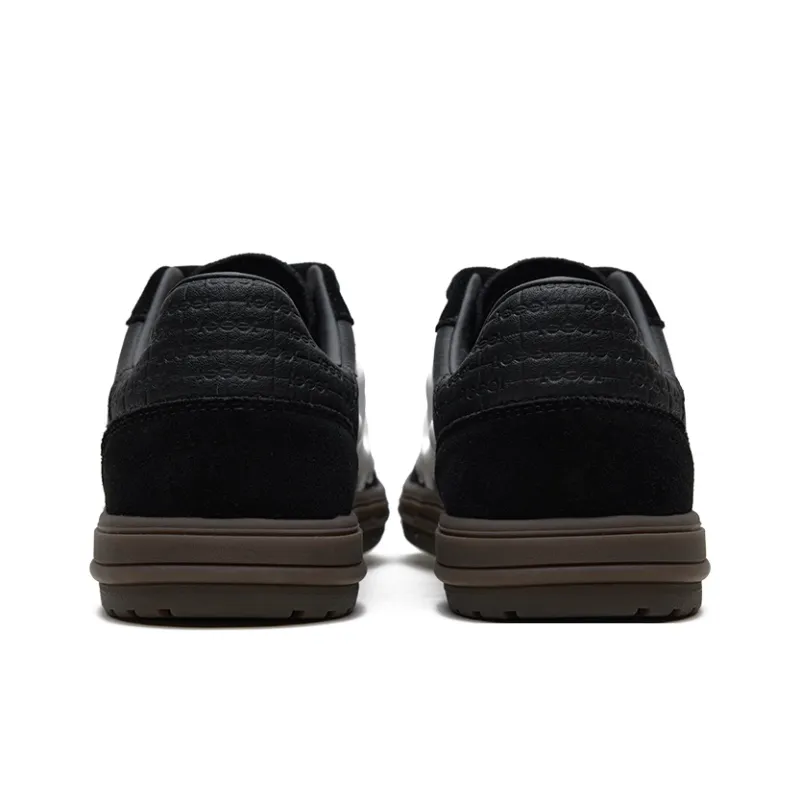 SHOOT BRAND Recast Collection Lightweight Wear Resistant Height Increasing Low Top Skateboard Shoes Unisex Black-3