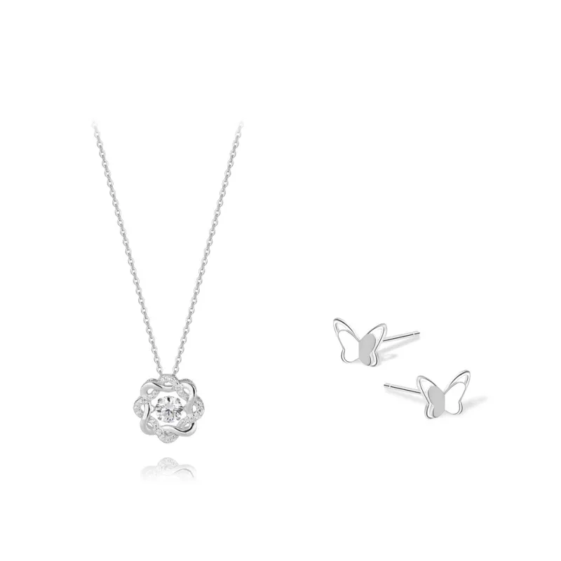 KUMET Sterling Silver Necklaces Women's Same For Couples-0